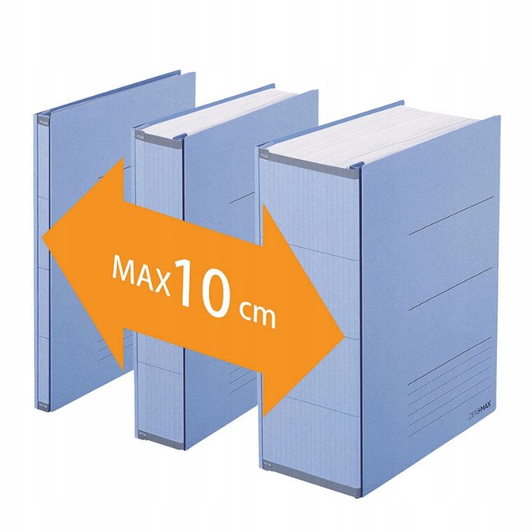 Teczka plus skoroszytowa zero max a4 NIEBIESKA