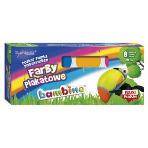 Farby plakatowe DLA DZIECI - Bambino 8 x 20 ml