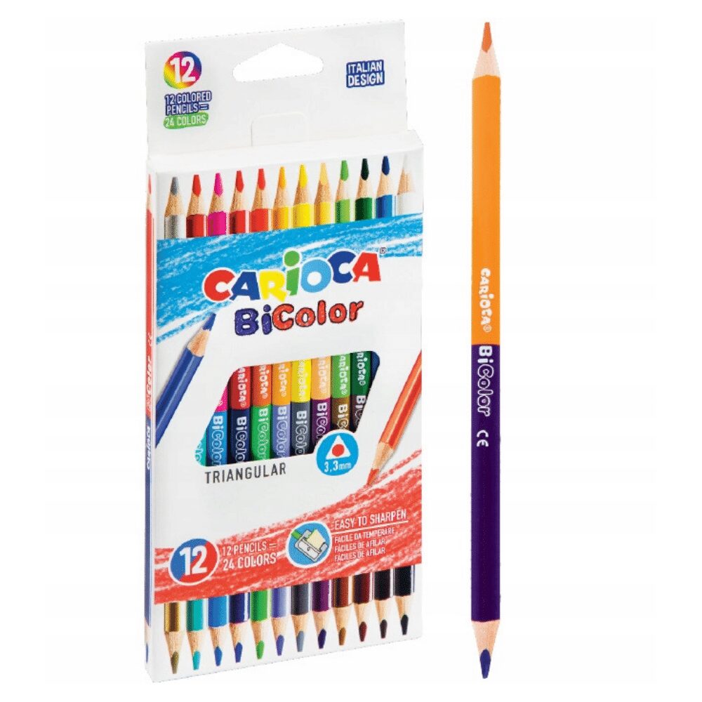 Kredki ołówkowe CARIOCA DLA DZIECI - CARIOCA 24 kolory