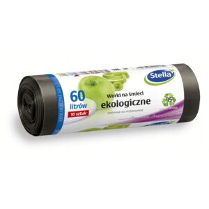 Worki na śmieci EKOLOGICZNE 60L 10 szt (LDPE)