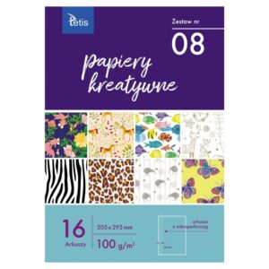Papier KREATYWNY KB030-08 - 16 arkuszy ozdobnych A4