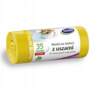 Worki na śmieci, żółte, PACHNĄCE CYTRUSY 35L 28szt