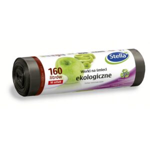 Worki na śmieci EKOLOGICZNE 160L 10szt (LDPE)