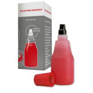 Tusz do stempli METALOWYCH - COLOP 25ml CZERWONY