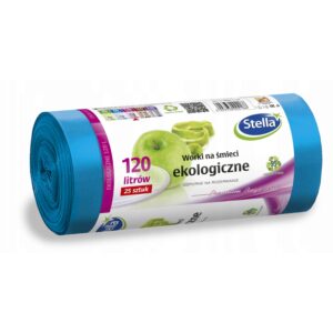 Worki na śmieci EKOLOGICZNE 120L 25szt (LDPE)