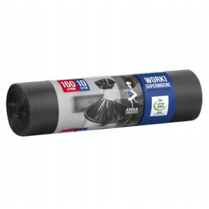 Worki na śmieci SUPERMOCNE 160L 10szt ANNA ZARADNA