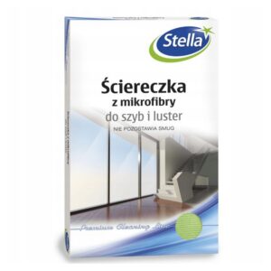 Ściereczka z mikrofibry do szyb i luster STELLA