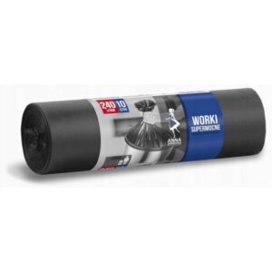 Worki na śmieci SUPERMOCNE 240L 10szt ANNA ZARADNA