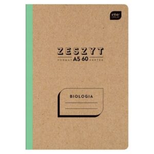 Zeszyt KRATKA A5 / 60k | Miękka okładka | BIOLOGIA
