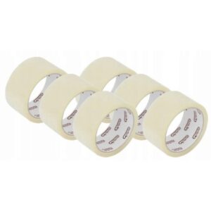 Taśma pakowa akrylowa 66m przezroczysta * 6szt