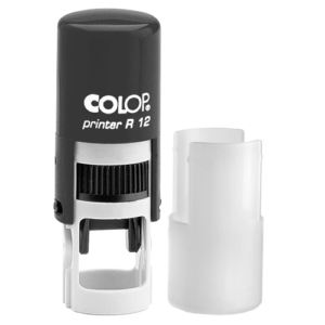 Pieczątka COLOP R12 z logo FI12 mm + GUMKA GRATIS OKRĄGŁA