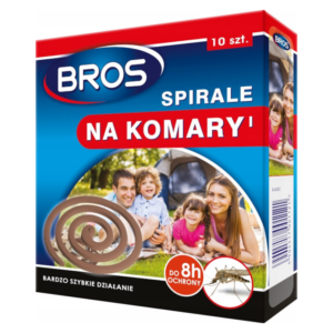 Spirale na komary, działa do 8h! BROS - 10szt