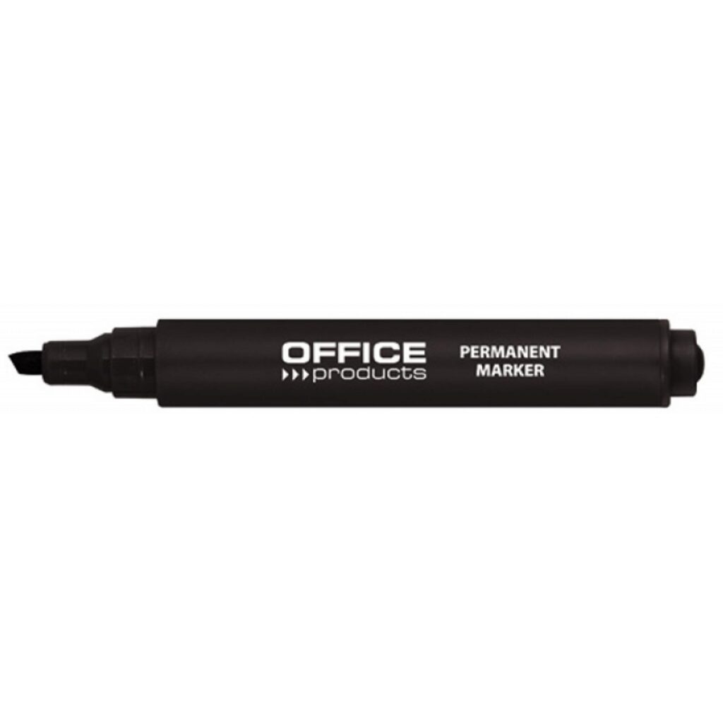 Marker permanentny OFFICE PRODUCTS, ścięty, 1-5mm (linia), czarny