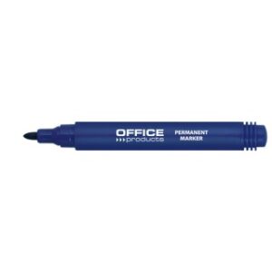 Marker permanentny OFFICE PRODUCTS, okrągły, 1-3mm (linia), niebieski