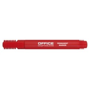 Marker permanentny OFFICE PRODUCTS, okrągły, 1-3mm (linia), czerwony