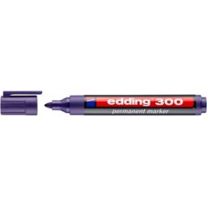 Marker permanentny e-300 EDDING, 1,5-3mm, fioletowy