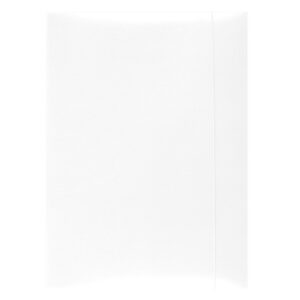 TECZKA Z GUMKĄ A4 KARTONOWA LAKIEROWANA BIAŁA OFFICE PRODUCTS