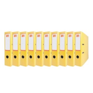 Segregator biurowy 75 mm / A4 - ŻÓŁTE 10 szt