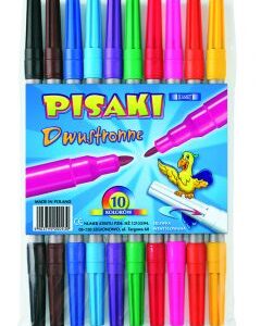 Pisaki mazaki flamastry DWUSTRONNE KAMET 10 kolory