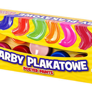 Farby szkolne plakatowe Astra - 12 + 1 kolorów 20ml