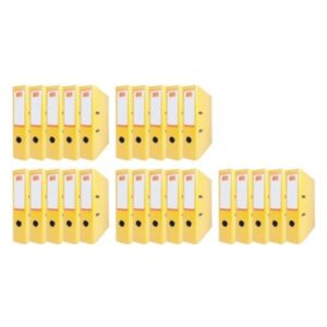 Segregator biurowy 75 mm / A4 - ŻÓŁTE 25 szt