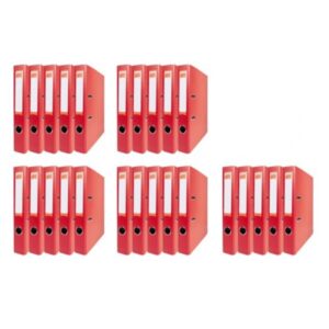 Segregator biurowy 50 mm / A4 - CZERWONE 25szt