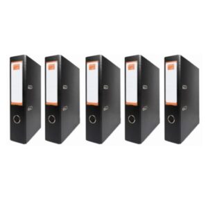 Segregator biurowy 75 mm / A4 - CZARNE 5szt