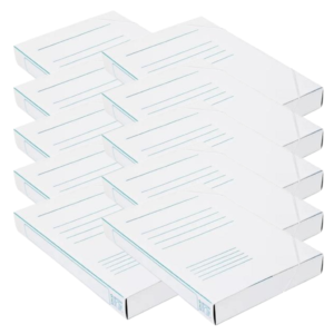 TECZKA Z GUMKĄ BIAŁA BIGO BOX 60 x 10szt