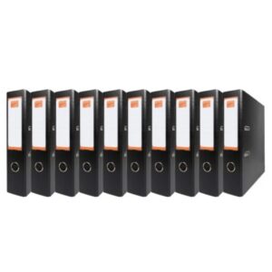 Segregator biurowy 75 mm / A4 - CZARNE 10 szt