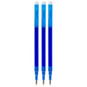 Wkład do długopisu wymazywalnego Q-CONNECT, 1,0mm, 3szt., zawieszka, niebieski