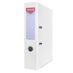 Segregator OFFICE PRODUCTS Officer z szyną, PP, A4/75mm, biały