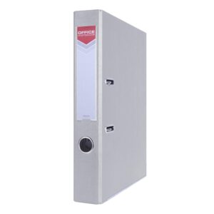 Segregator OFFICE PRODUCTS Officer z szyną, PP, A4/55mm, szary