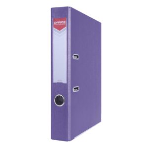 Segregator OFFICE PRODUCTS Officer z szyną, PP, A4/55mm, fioletowy