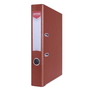 Segregator OFFICE PRODUCTS Officer z szyną, PP, A4/55mm, bordowy