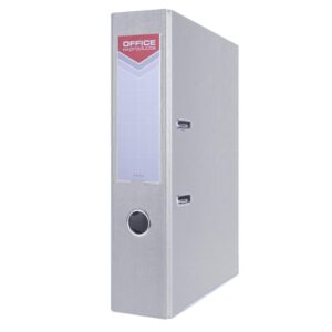 Segregator OFFICE PRODUCTS Officer z szyną, PP, A4/75mm, szary