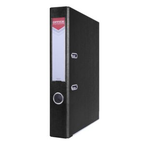 Segregator OFFICE PRODUCTS Officer z szyną, PP, A4/55mm, czarny