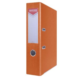 Segregator OFFICE PRODUCTS Officer z szyną, PP, A4/75mm, pomarańczowy