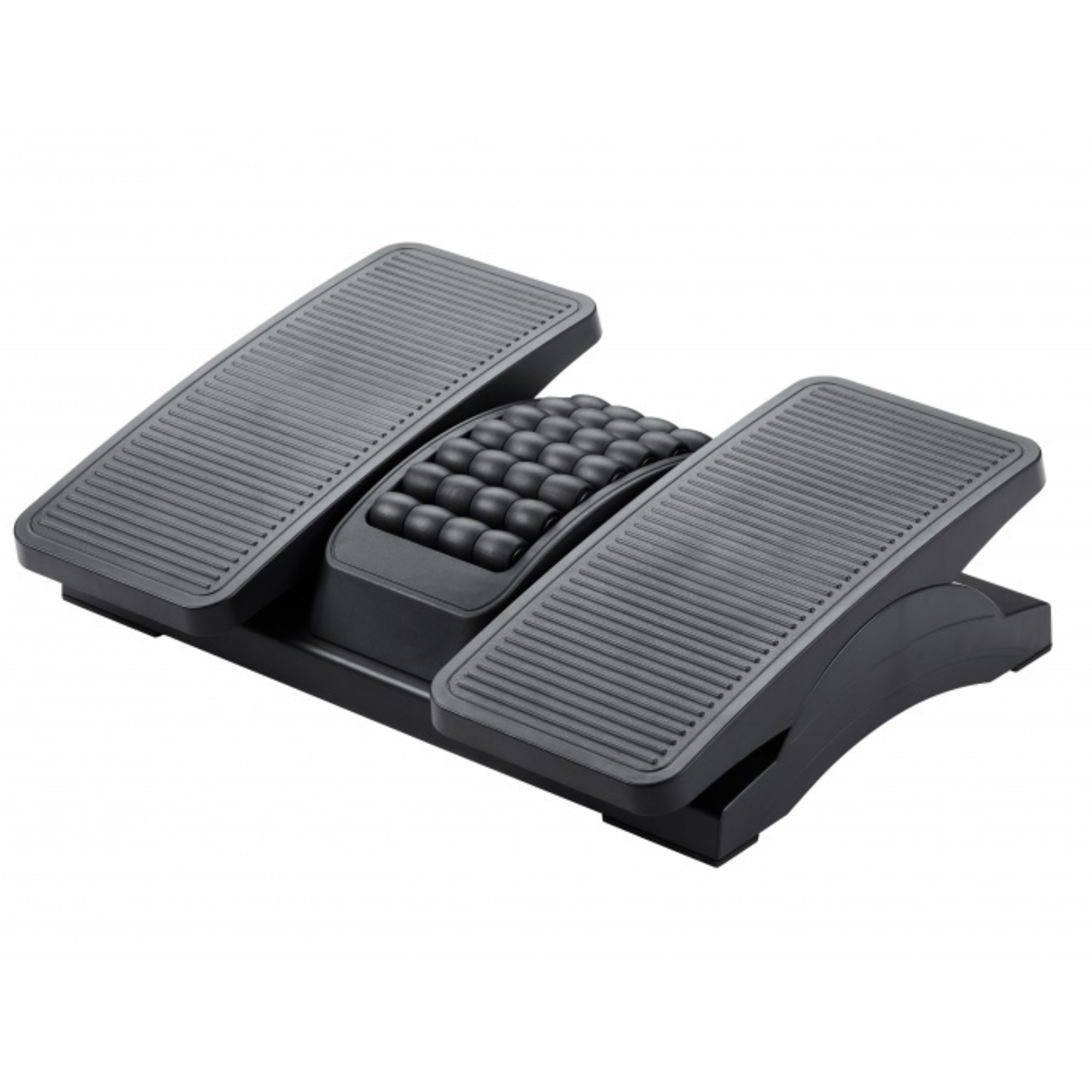 Podnóżek Q-CONNECT, 430x320mm, z oddzielnymi platformami na nogi, masażer, czarny - obrazek 2