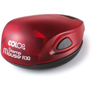 Pieczątka Kieszonkowa STAMP MOUSE OKRĄGŁY R30 fi30mm + GUMKA GRATIS