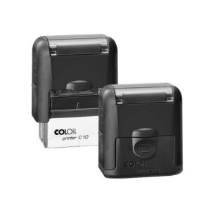 Pieczątka COLOP COMPACT 10 PRO CZARNY z logo 27x10 mm + GUMKA GRATIS