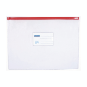 Torebka z suwakiem DONAU, PVC, A4, transparentna