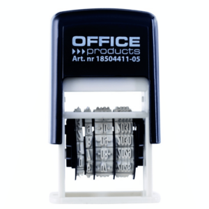 Datownik samotuszujący OFFICE PRODUCTS, z tuszem, CYFROWY, DD-MM-RRRR, czarny