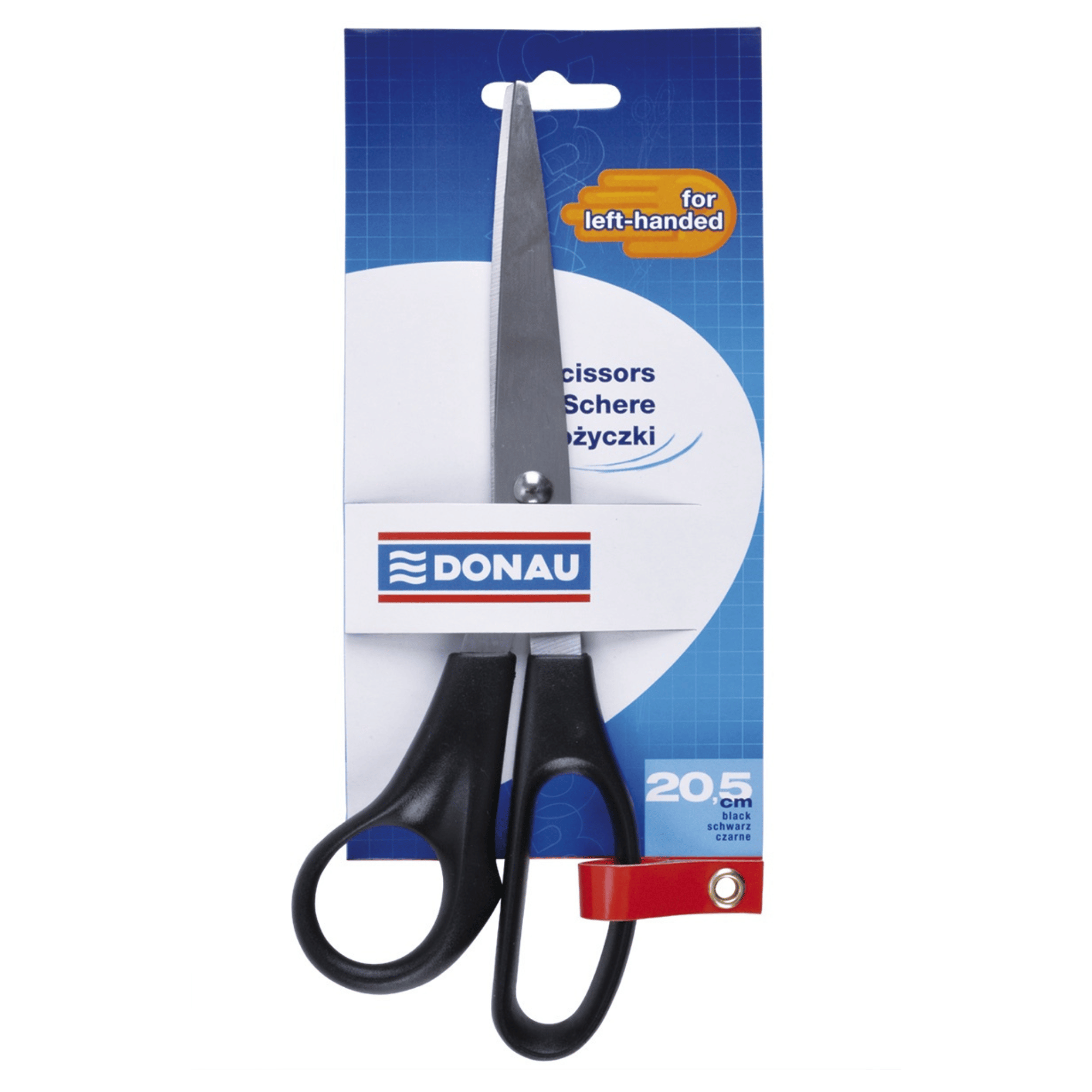 Nożyczki biurowe DONAU, klasyczne, 20,5cm, czarne