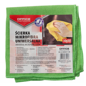 Ścierka uniwersalna OFFICE PRODUCTS, mikrofibra, gr. 240g/mkg, 30x30cm, mix kolorów