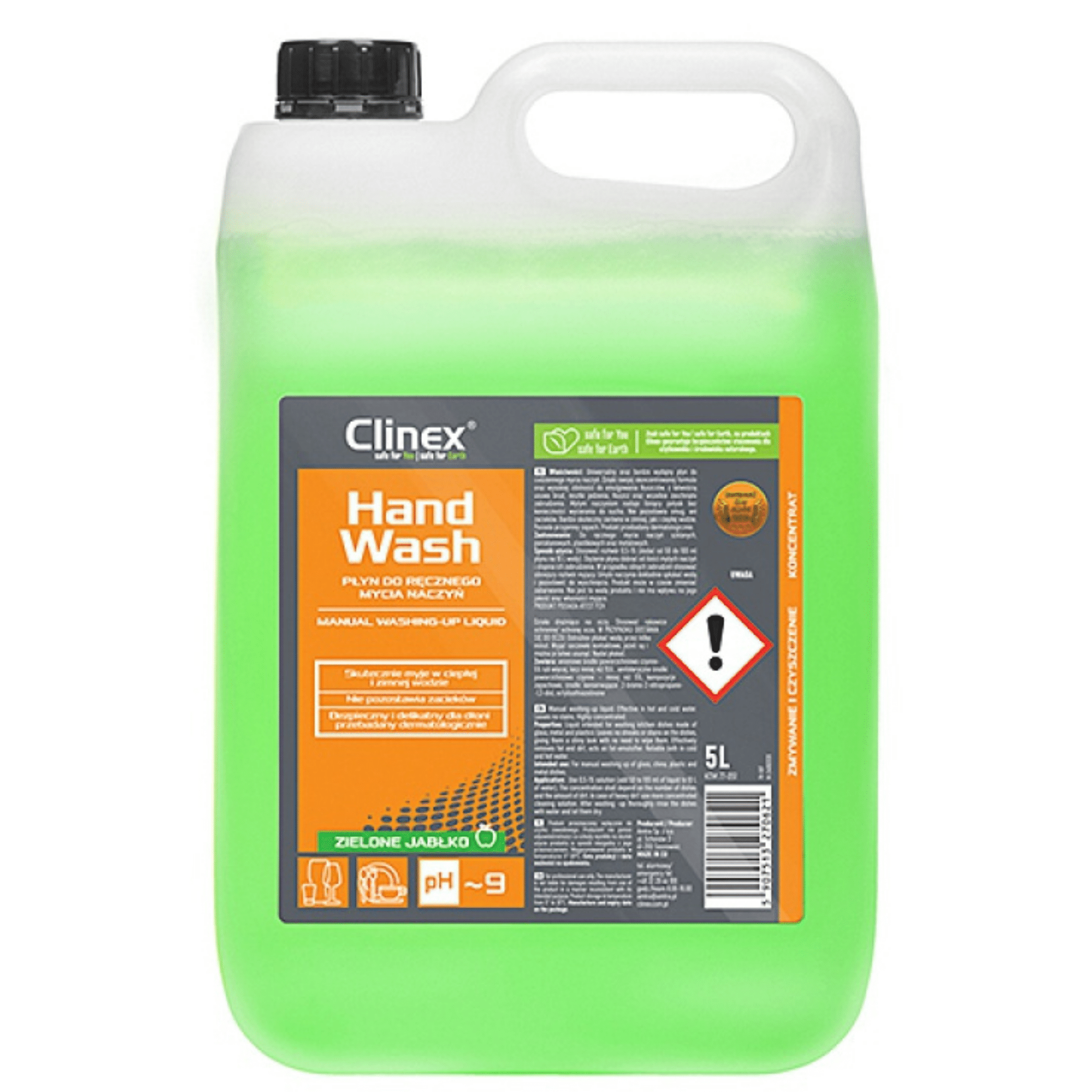 Płyn CLINEX Hand Wash 5L, do ręcznego mycia naczyń