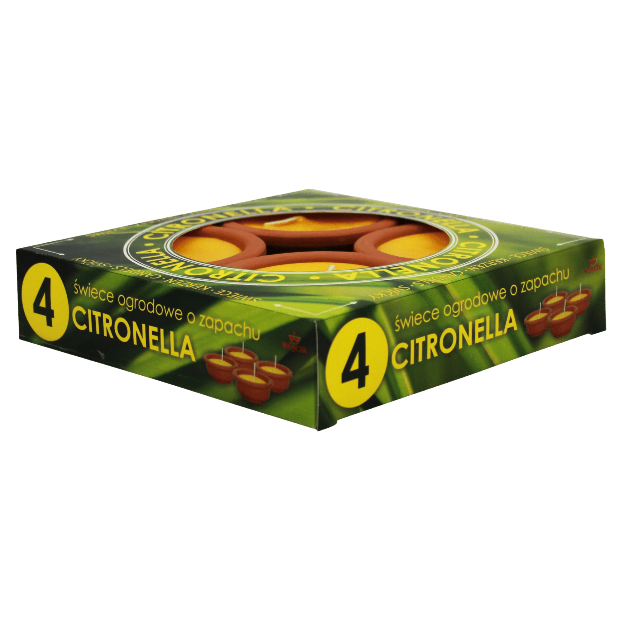 Świeca Świeczka pochodnia ogrodowa zapachowa CITRONELLA - MINI 4SZT