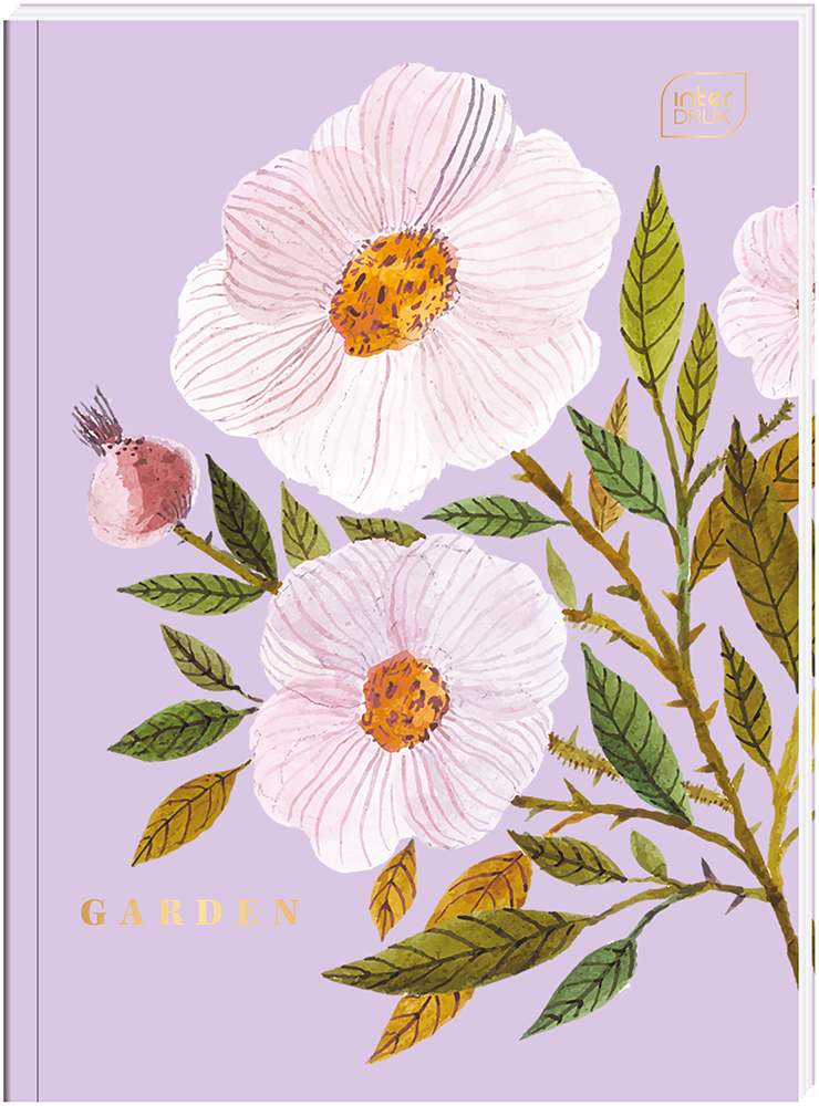 Zeszyt w twardej okładce | Brulion A4/96k # KRATKA HS Garden - obrazek 4