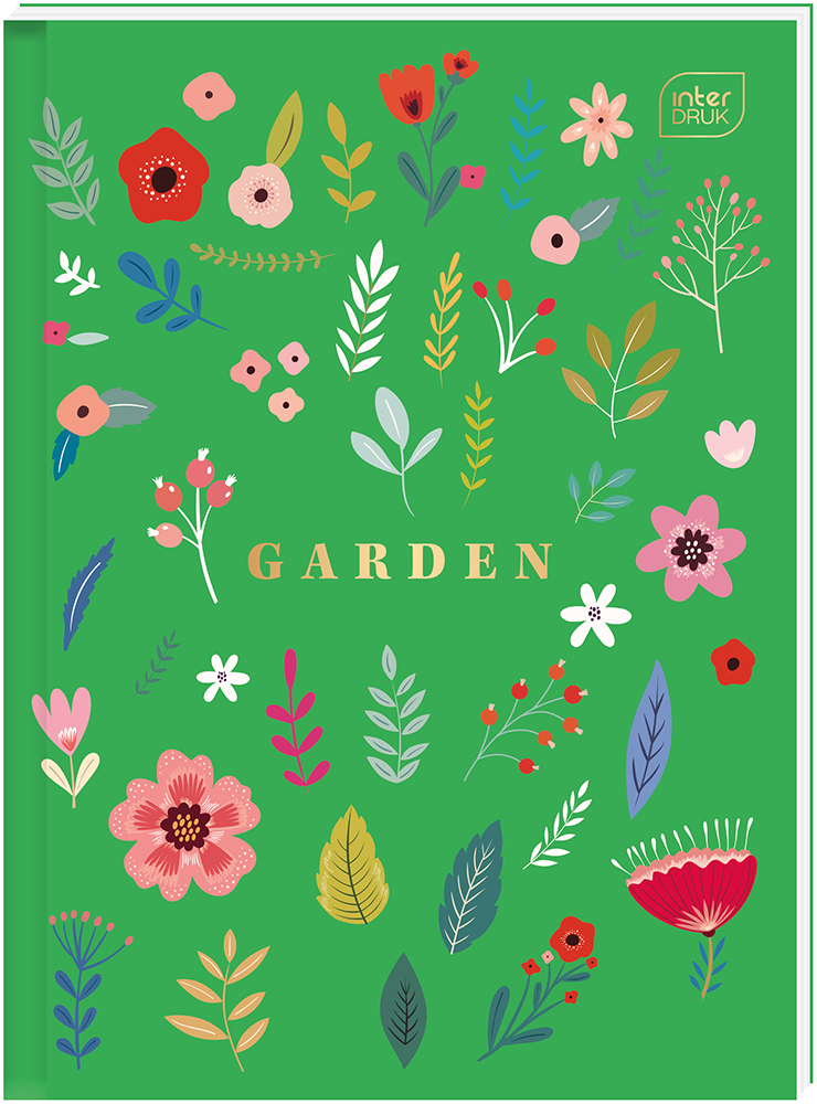 Zeszyt w twardej okładce | Brulion A4/96k # KRATKA HS Garden - obrazek 5