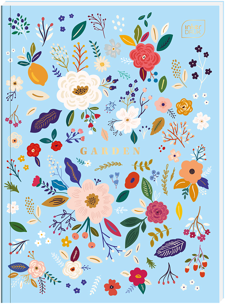 Zeszyt w twardej okładce | Brulion A4/96k # KRATKA HS Garden - obrazek 2