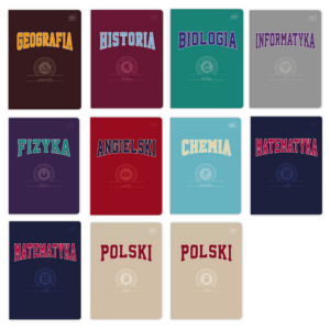 Zestaw zeszytów tematycznych A5/60k 11 szt HYBRID